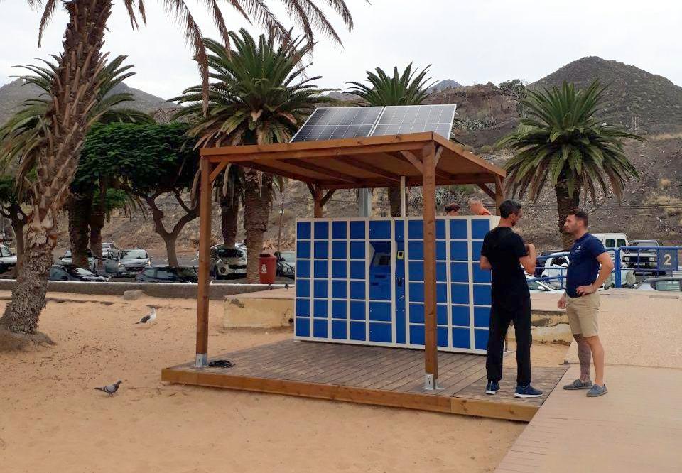 Smart Lockers per la spiaggia Spain, Tenerife 2019