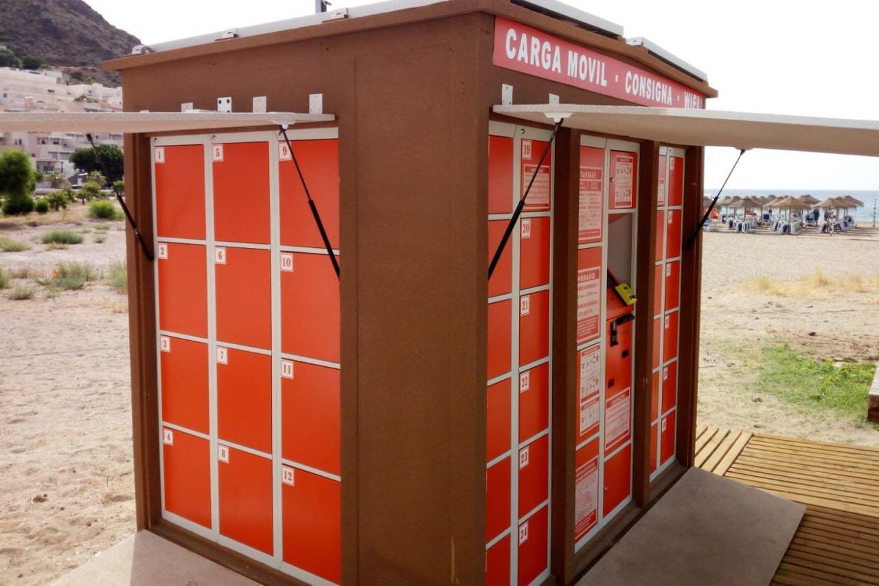 Smart Lockers per la spiaggia Spain, Seron 2018