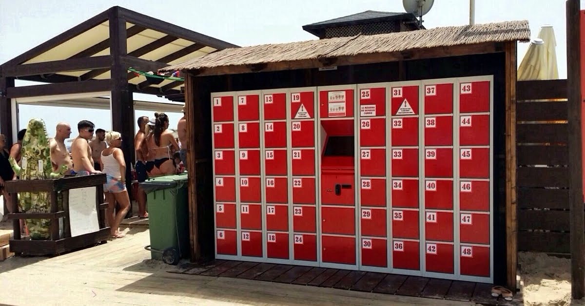 Smart Lockers per la spiaggia Spain, Alicante 2016