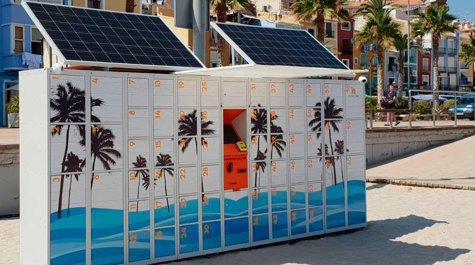 Smart Lockers per la spiaggia Spain, Alicante 2019